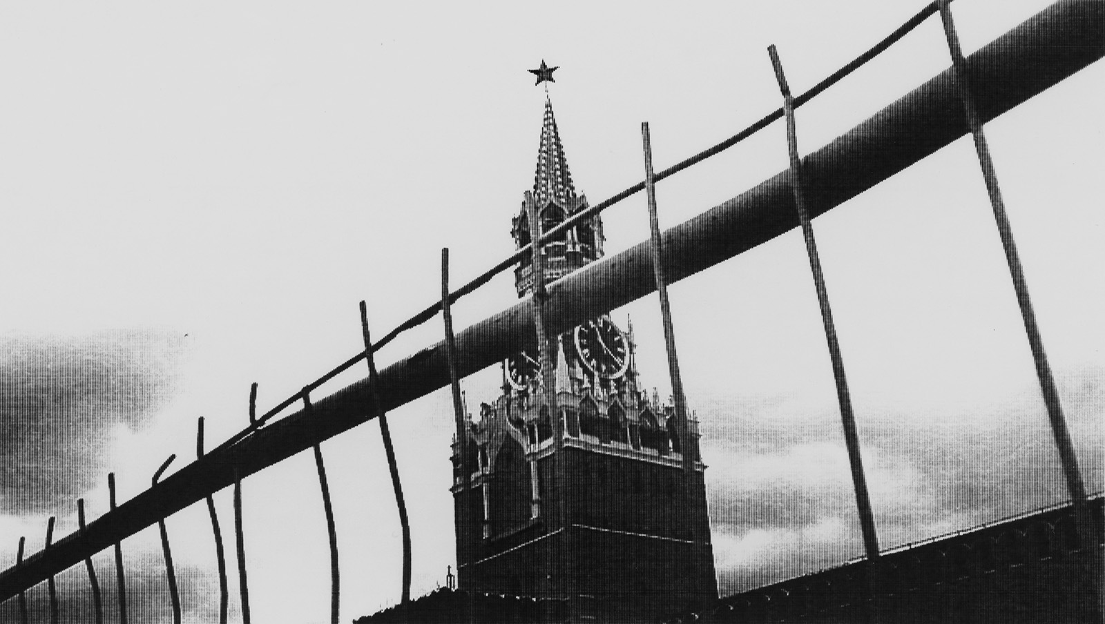 Spaskaya Tower with chimes on the Red Square. Moscow, Russia. May, 2022.